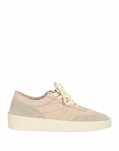 Fear Of God Man Sneakers Beige Soft Leather Cover