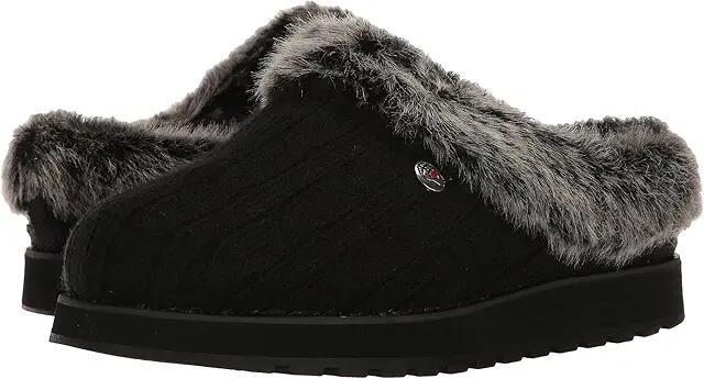 BOBS from SKECHERS Keepsakes - Ice Angel (Black) Women's Slip on Shoes Cover