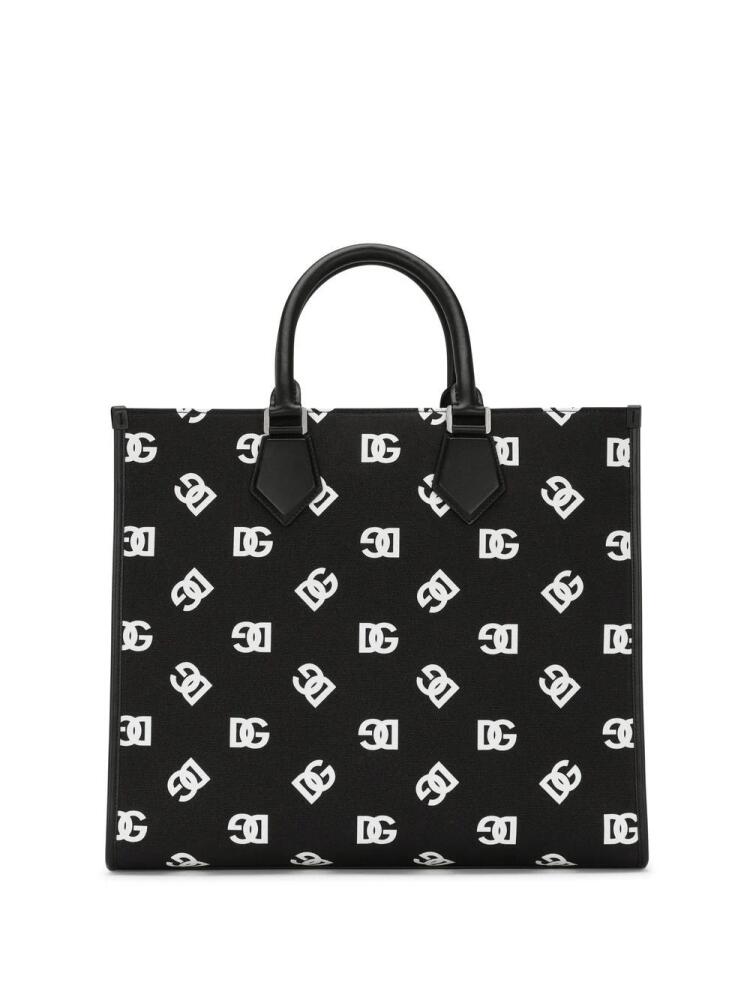 Dolce & Gabbana large DG-Logo tote bag - Black Cover