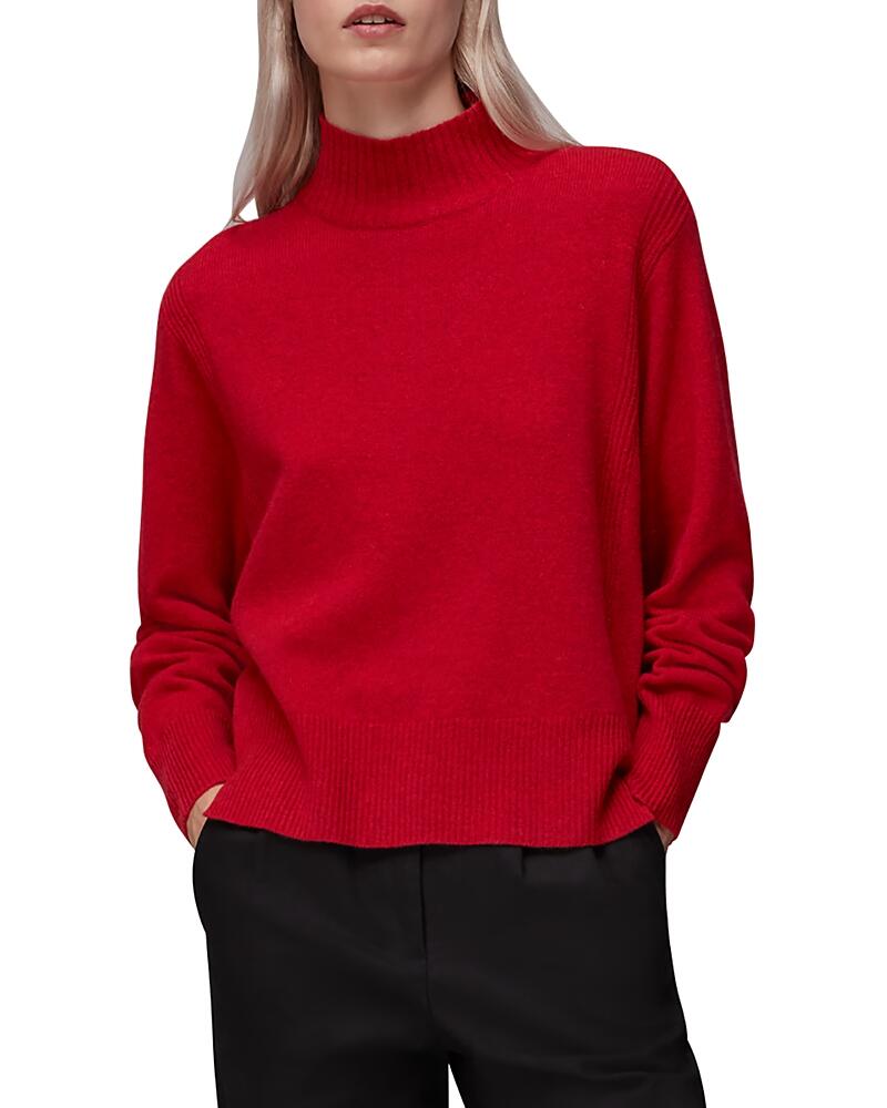 Whistles Ferne Wool Funnel Neck Sweater Cover