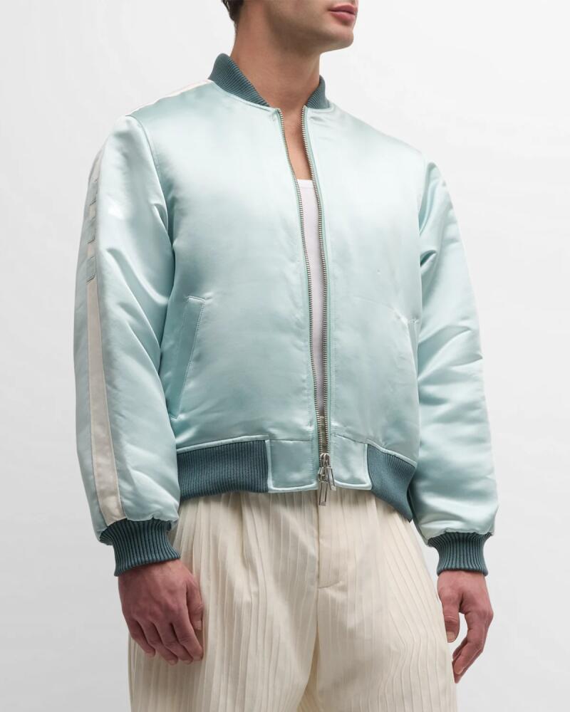 Men's Rhude Boys 02 Satin Bomber Jacket Cover