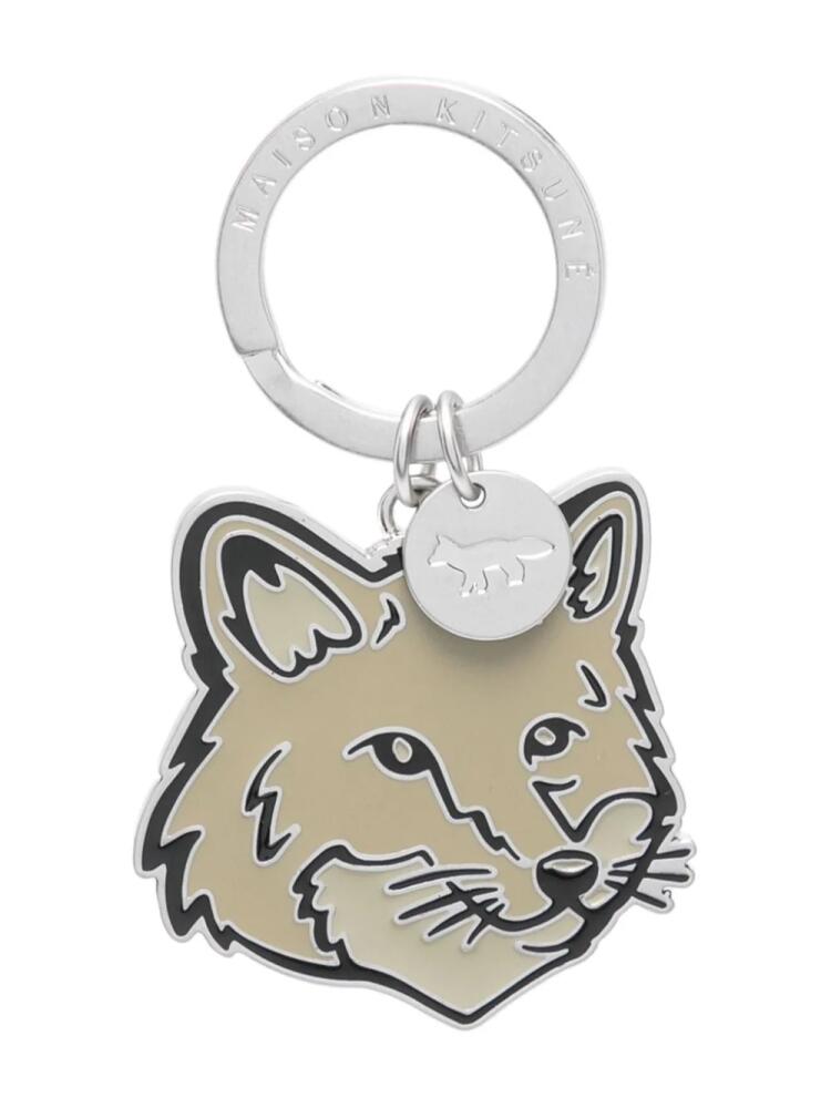 Maison Kitsuné Fox-head key ring - Silver Cover