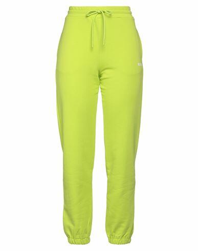 Msgm Woman Pants Acid green Cotton Cover