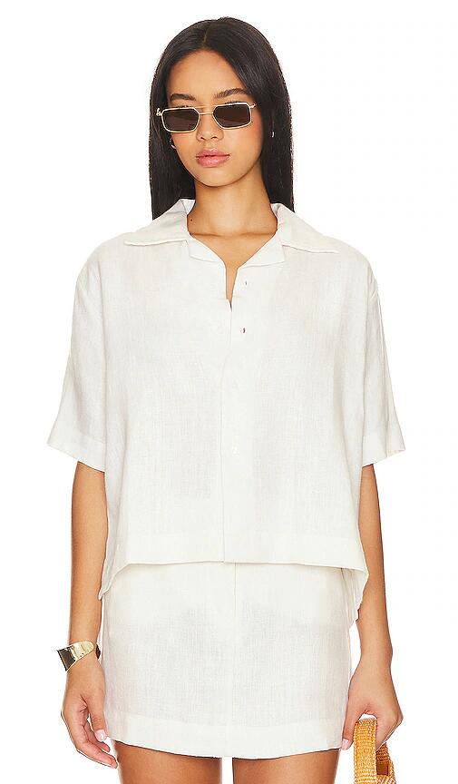 MIKOH Busan Button Up in White Cover