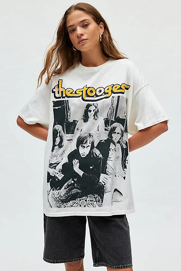 The Stooges Graphic T-Shirt Dress in Ivory Cover