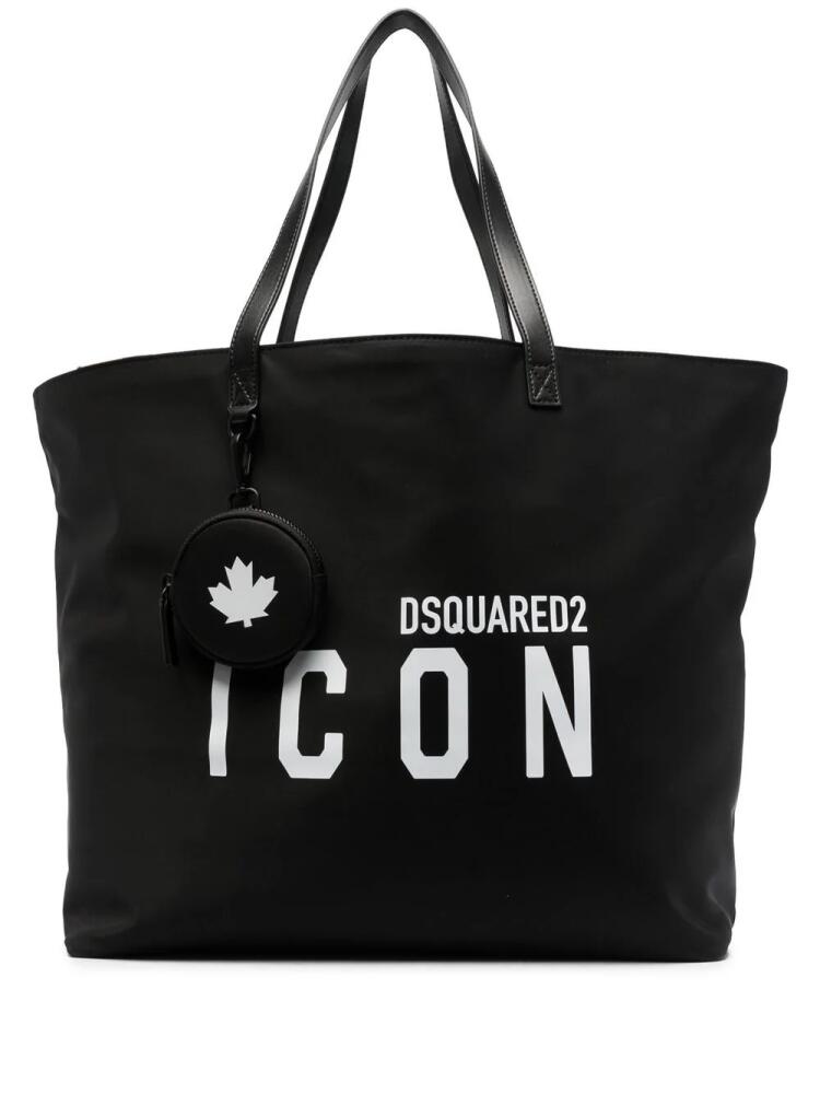 DSQUARED2 logo-print tote bag - Black Cover