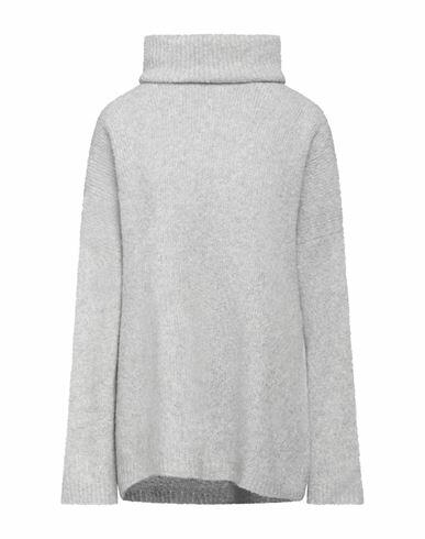 Fedeli Woman Turtleneck Light grey Virgin Wool, Cashmere, Polyamide Cover