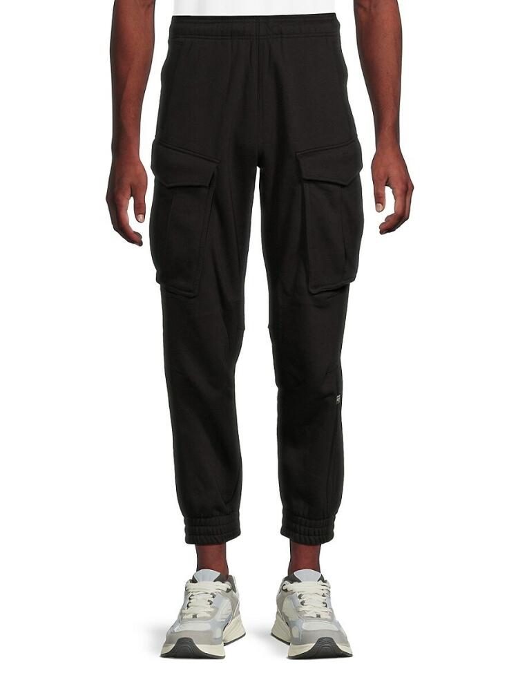 G-Star RAW Men's Solid Cargo Sweatpants - Black Cover