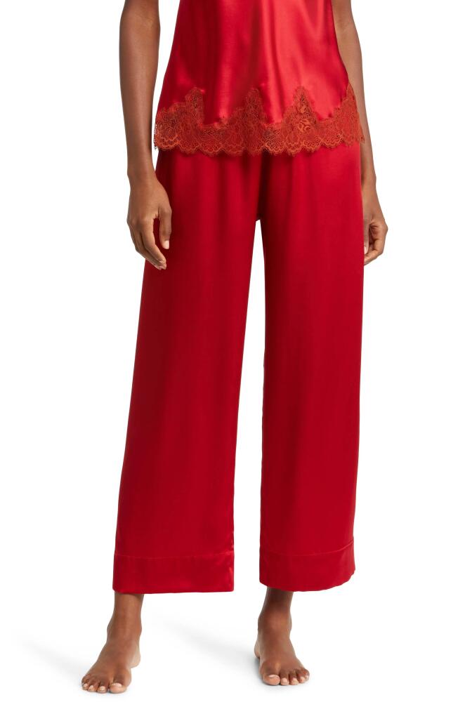 Simone Perele Dream Satin Pajama Pants in Tango Red Cover