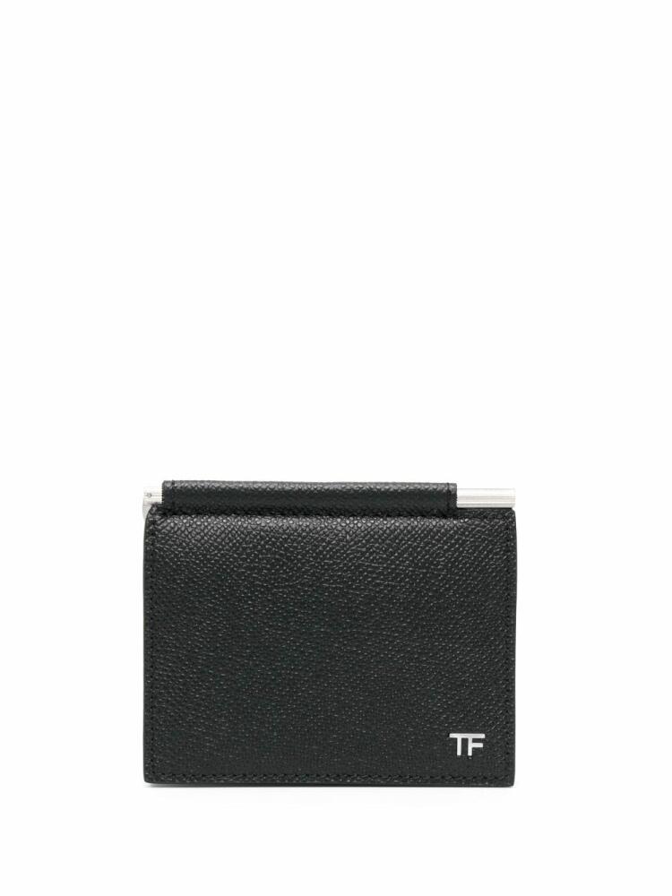 TOM FORD monogram-plaque leather wallet - Black Cover