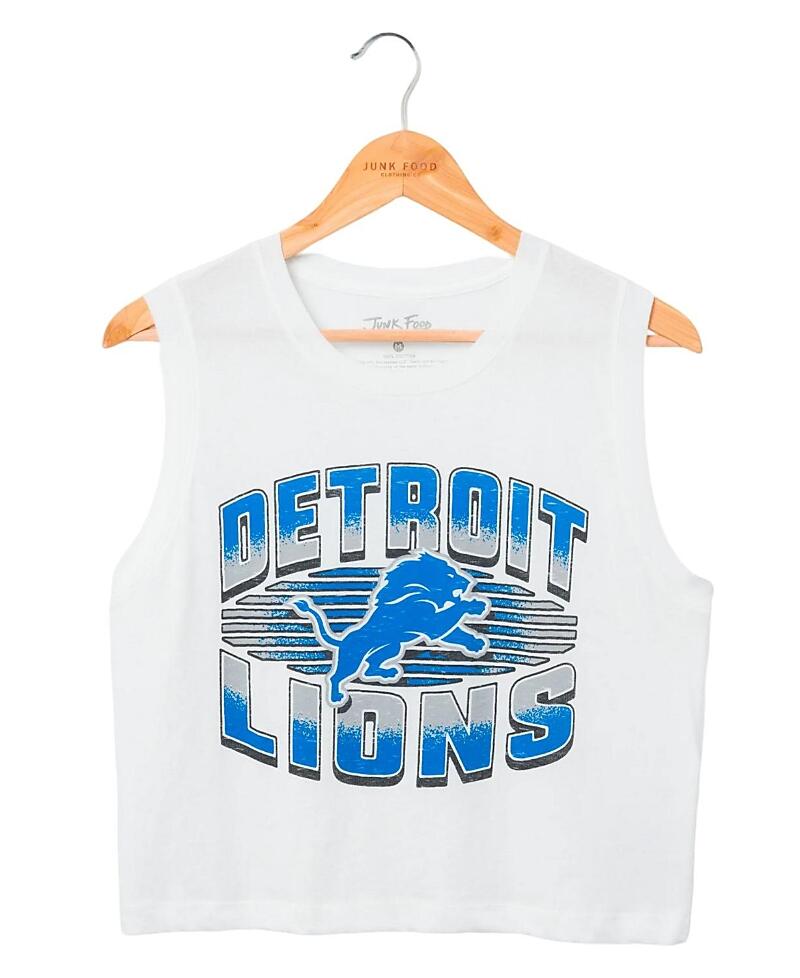 Junk Food Clothing Women's Nfl Detroit Lions Tank Top Cover