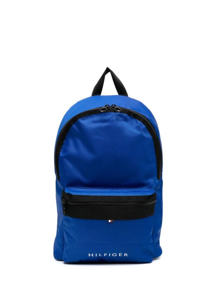 Tommy Hilfiger Skyline logo-print backpack - Blue Cover