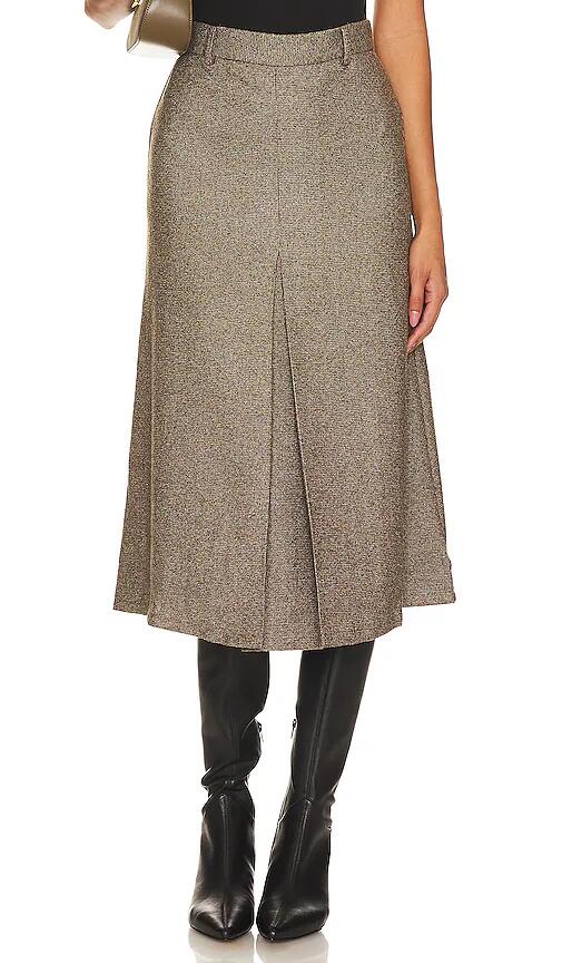 Rue Sophie Bristol Midi Skirt in Brown Cover