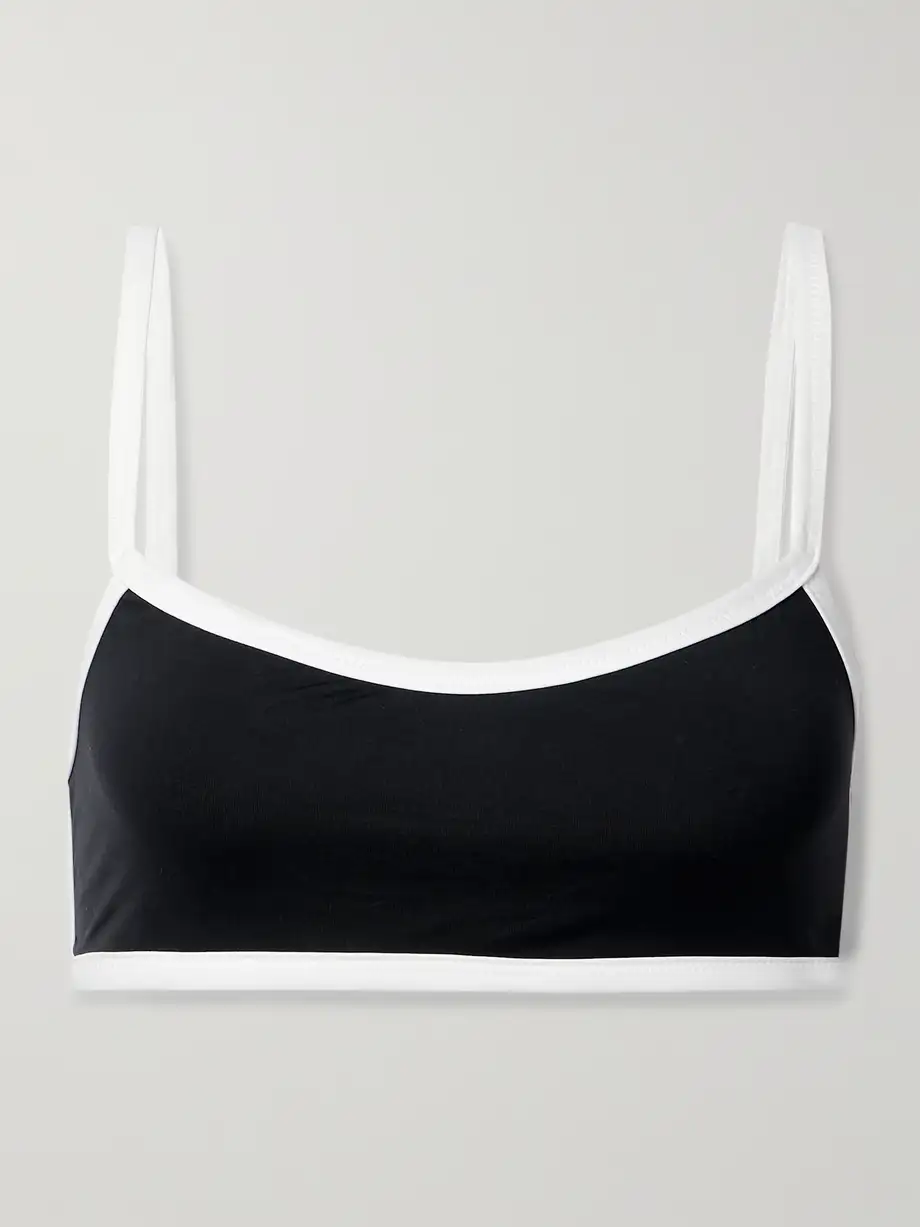 Marysia - Ligne Two-tone Bikini Top - Black Cover