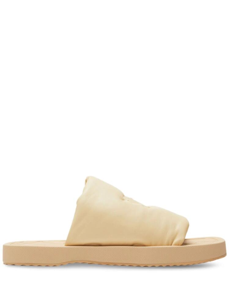 Burberry EKD Slab leather slides - Neutrals Cover