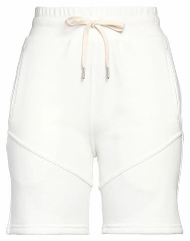 John Elliott Woman Shorts & Bermuda Shorts White Cotton, Elastane Cover