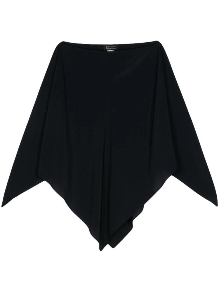 Gianluca Capannolo cape-design satin blouse - Blue Cover