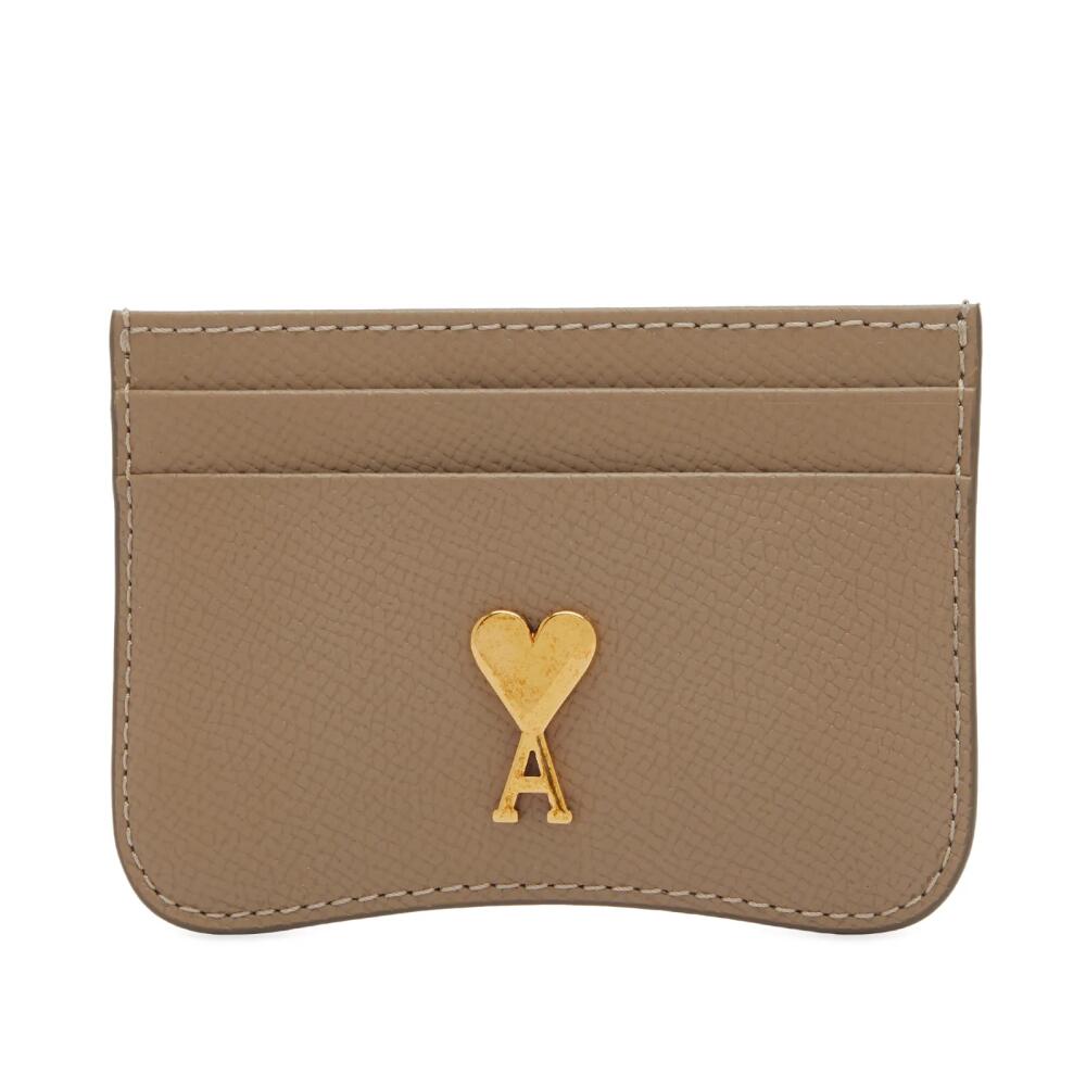 AMI Paris Women's Card Holder in Light Taupe Cover