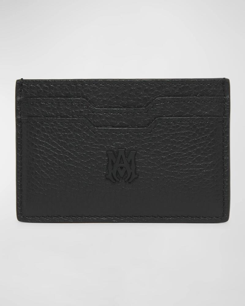 Amiri Men's Logo Leather Card Holder Cover