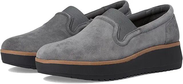 Clarks Zylah Sky (Dark Grey Suede) Women's Flat Shoes Cover