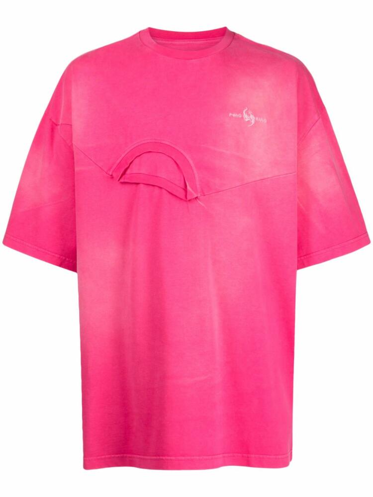 Feng Chen Wang deconstructed cotton T-shirt - Pink Cover