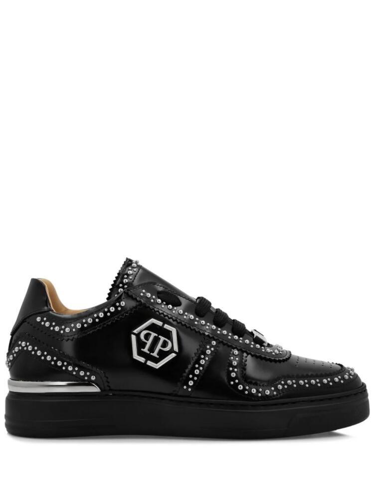 Philipp Plein Lo-Top leather sneakers - Black Cover