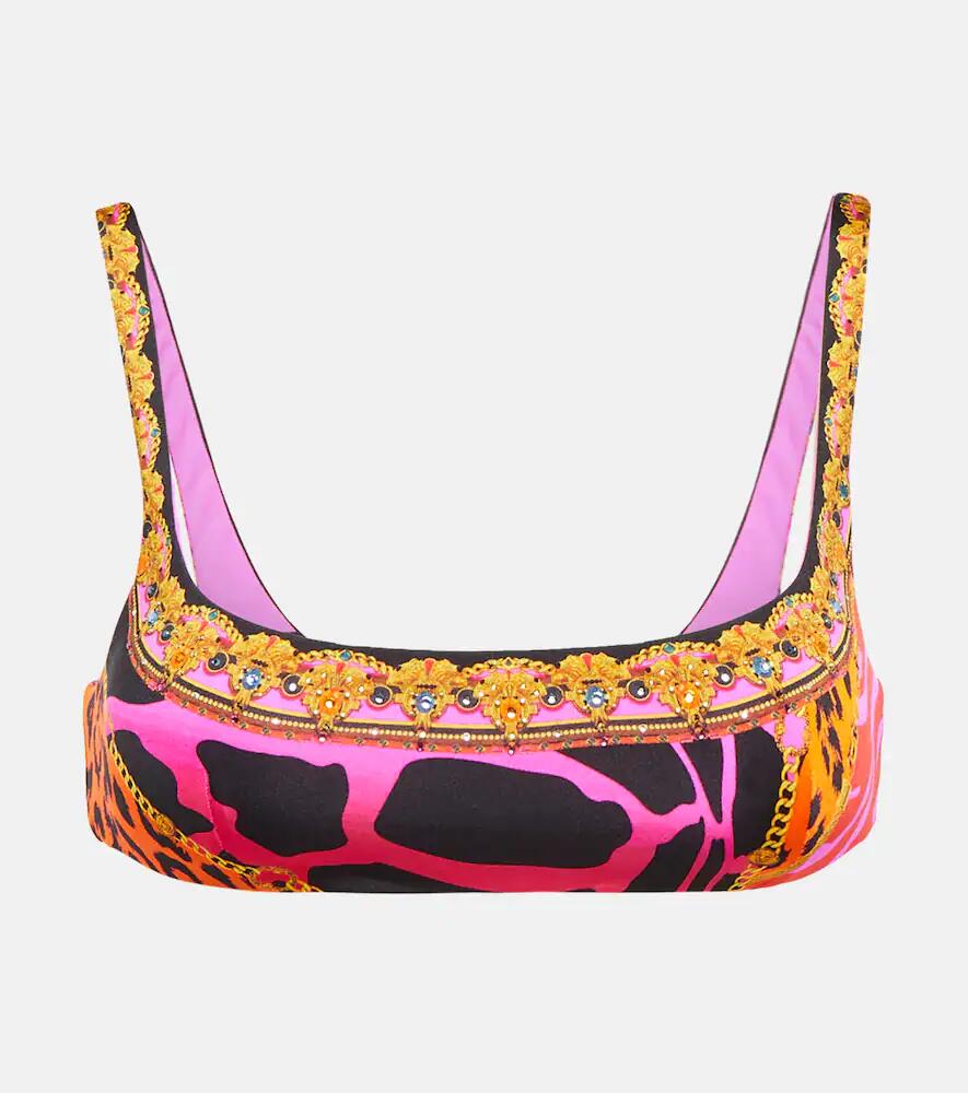 Camilla Printed bikini top Cover