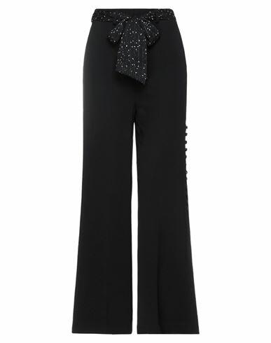 Cristinaeffe Woman Pants Black Polyester, Elastane Cover