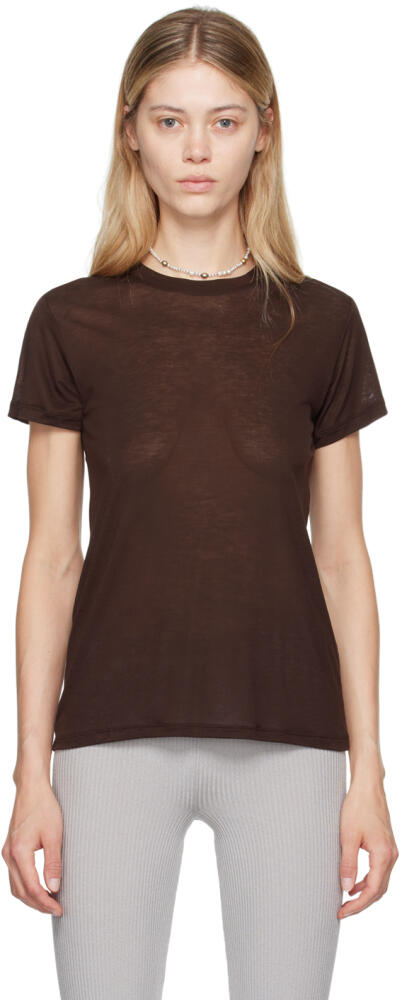 Baserange Brown Bamboo Lyocell T-Shirt Cover