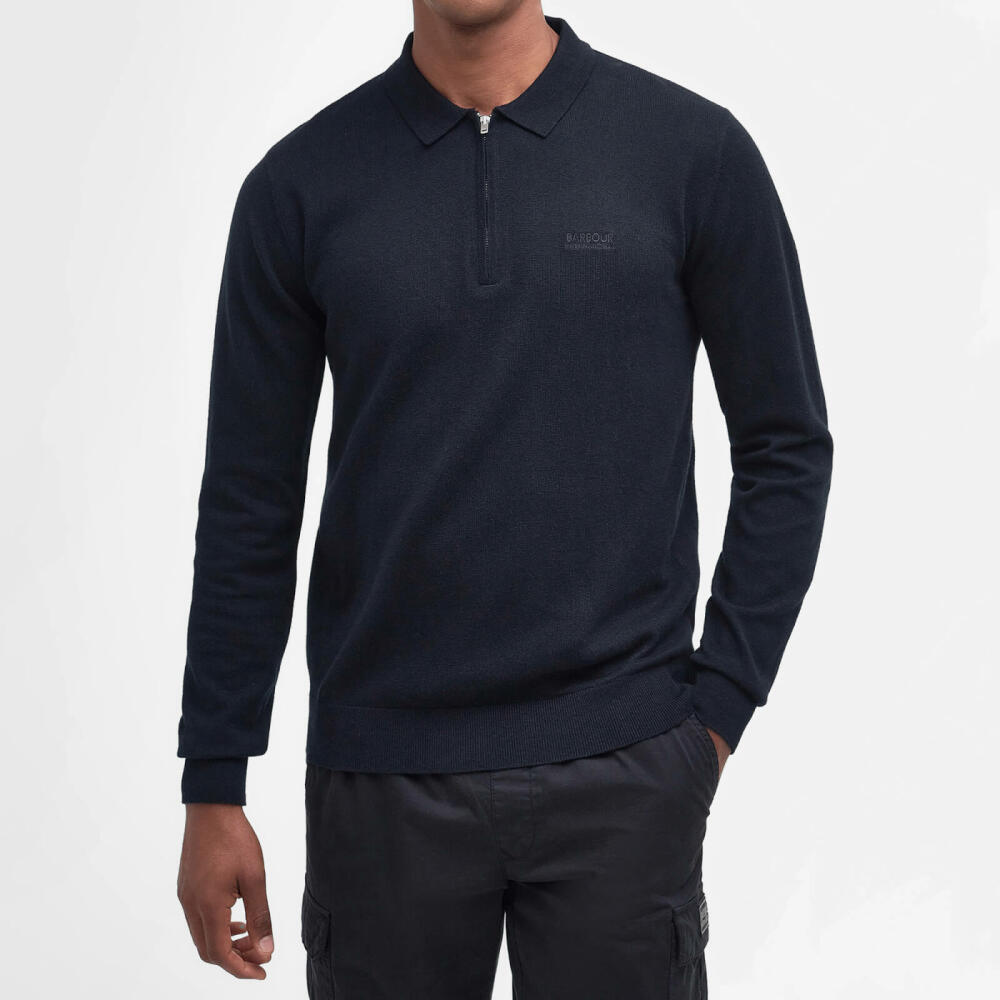 Barbour International Binder Cotton and Wool-Blend Polo Shirt Cover