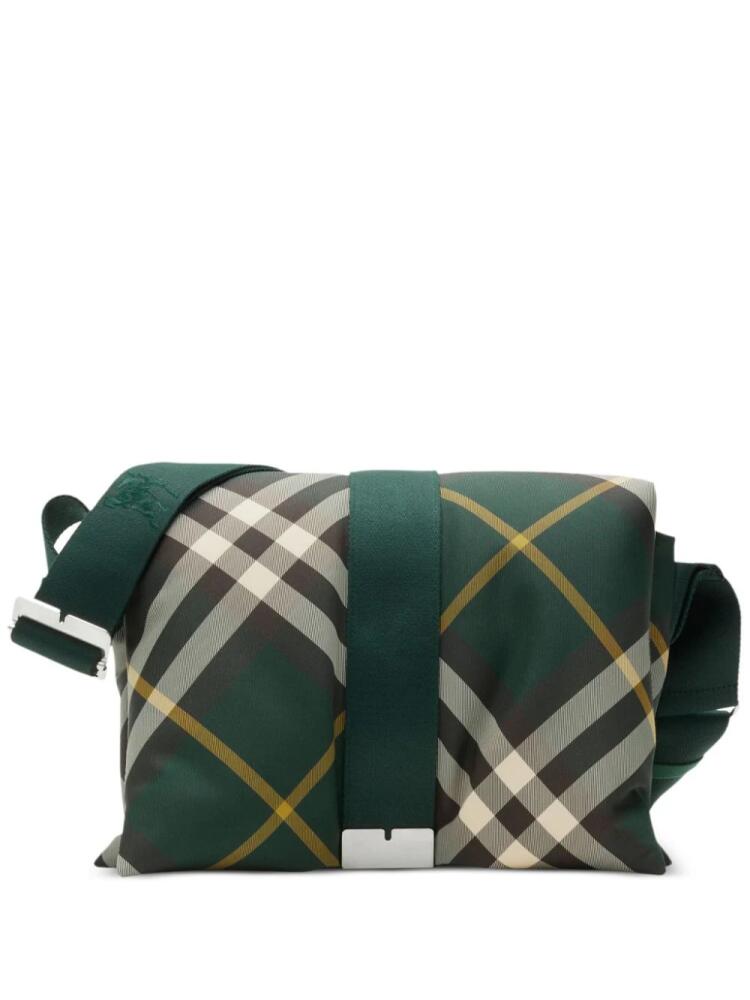 Burberry Pillow checked messenger bag - Green Cover