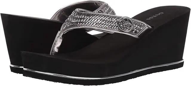 GUESS Sarraly (Silver) Women's Wedge Shoes Cover