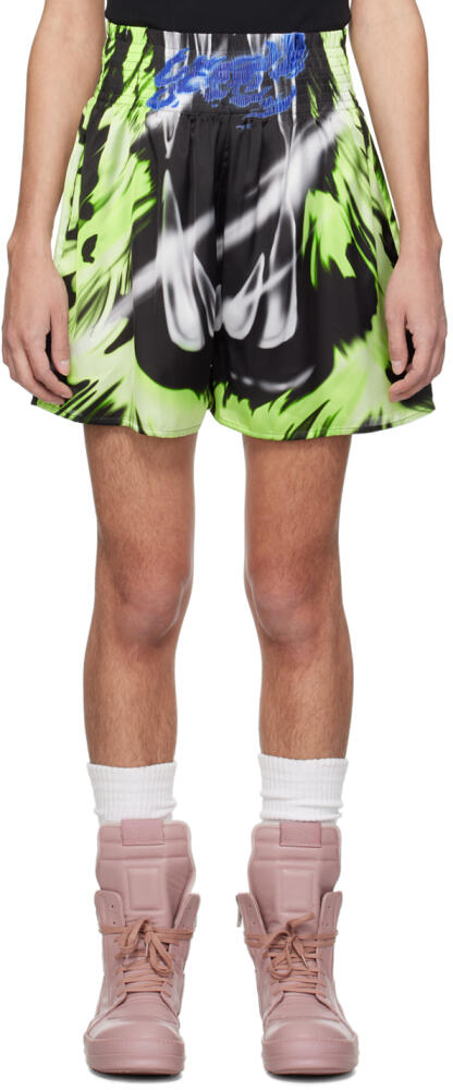 Gerrit Jacob Green & Black Printed Shorts Cover