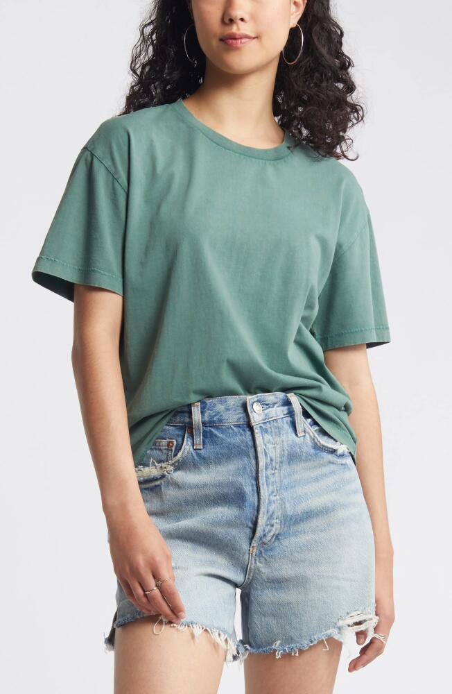 BP. Oversize Cotton T-Shirt in Green Tree Cover