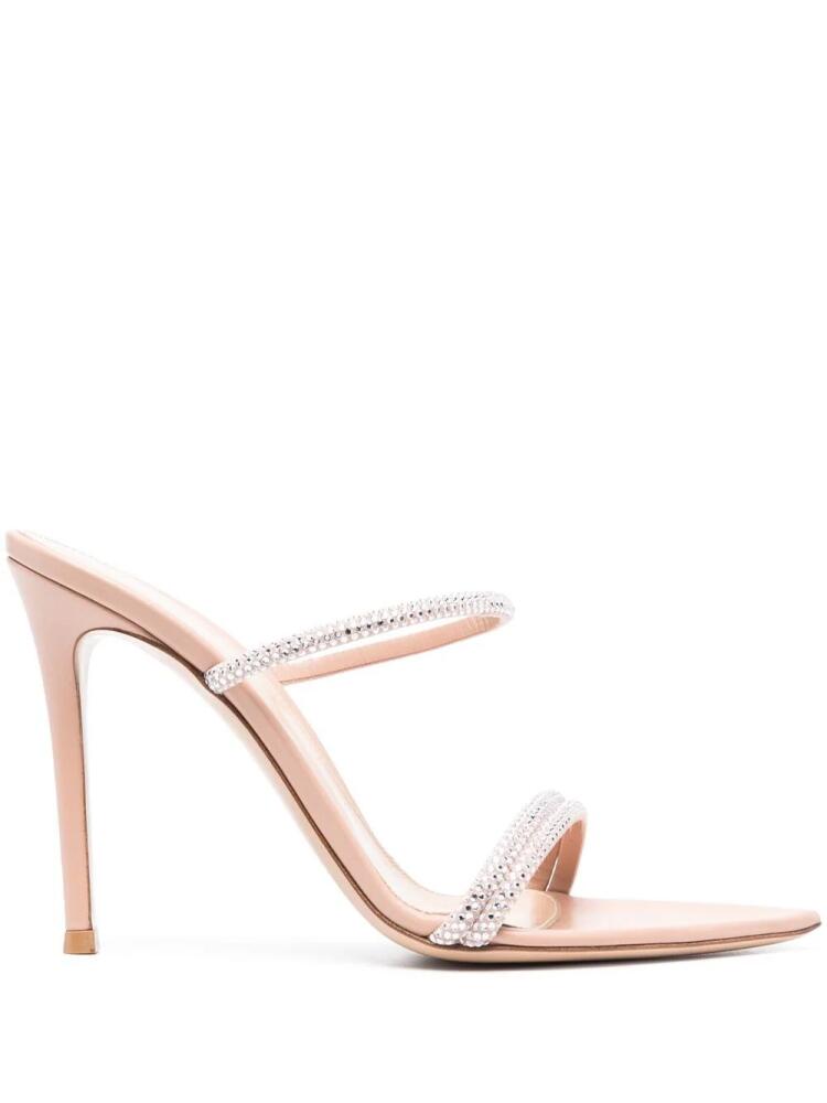 Gianvito Rossi Cannes 105mm suede sandals - Neutrals Cover