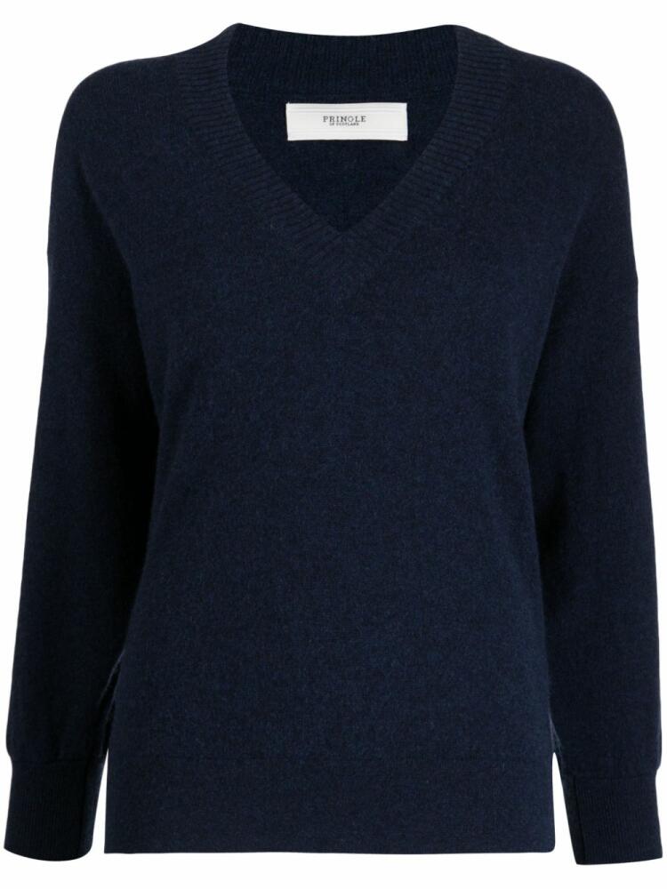 Pringle of Scotland V-neck cashmere jumper - Blue Cover