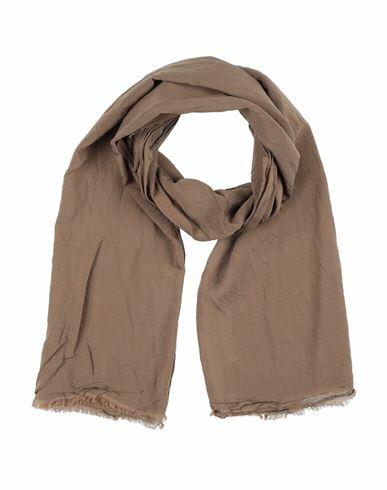 Fiorio Woman Scarf Khaki Viscose, Silk Cover