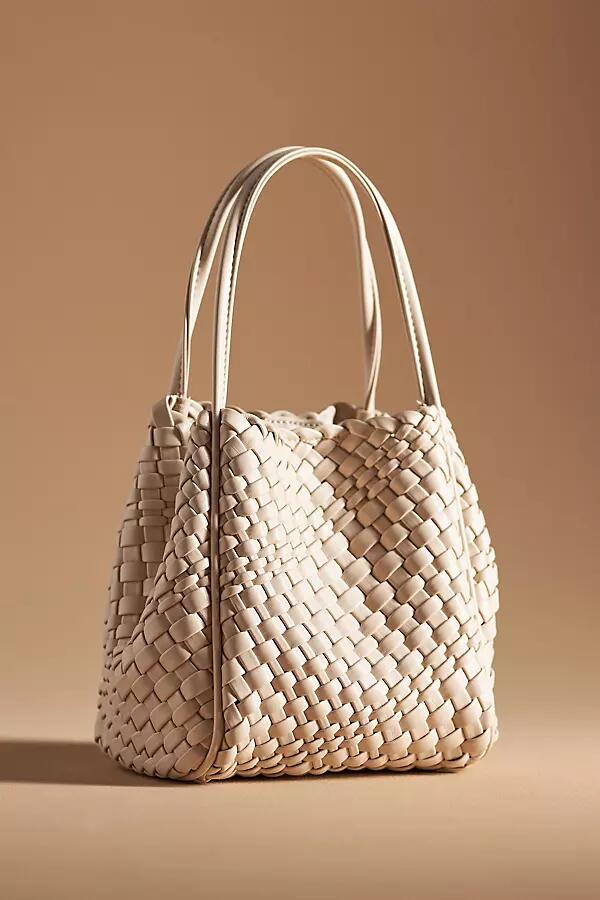 By Anthropologie The Woven Mini Hollace Tote Cover