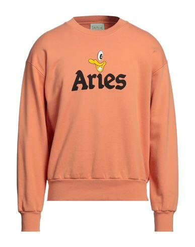 Aries Man Sweatshirt Orange Cotton Cover