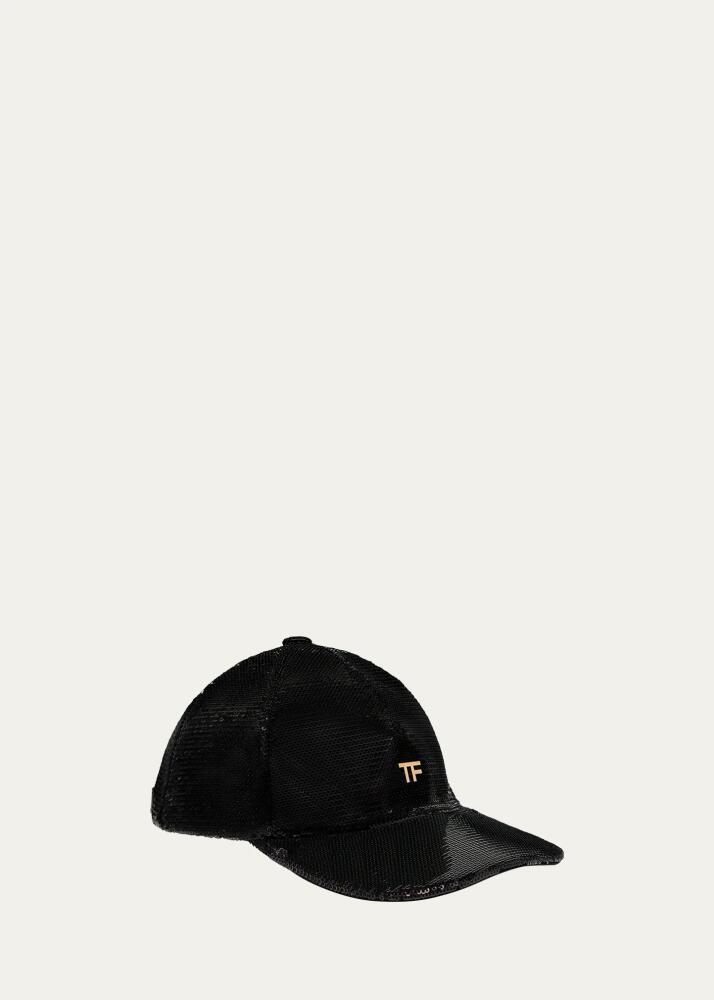 TOM FORD Sequin Monogram Baseball Cap Cover