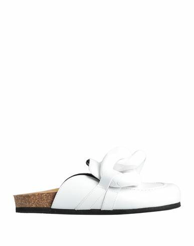 Jw Anderson Woman Mules & Clogs White Rubber, Soft Leather Cover