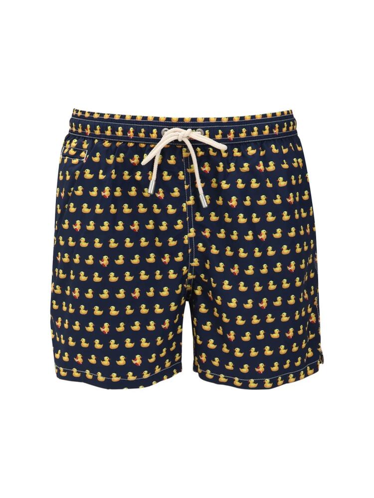 MC2 SAINT BARTH Micro Ducky Print Ultralight Swim Shorts Cover