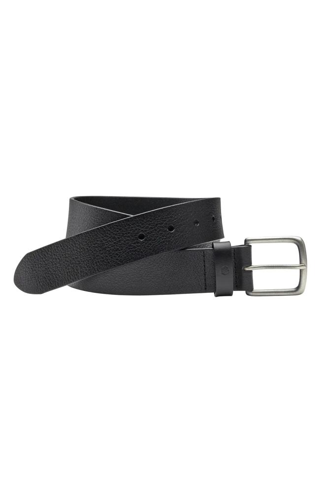 Johnston & Murphy Tumbled Leather Belt in Black Cover