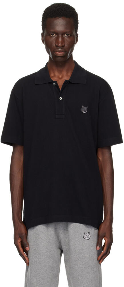 Maison Kitsuné Black Bold Fox Head Polo Cover