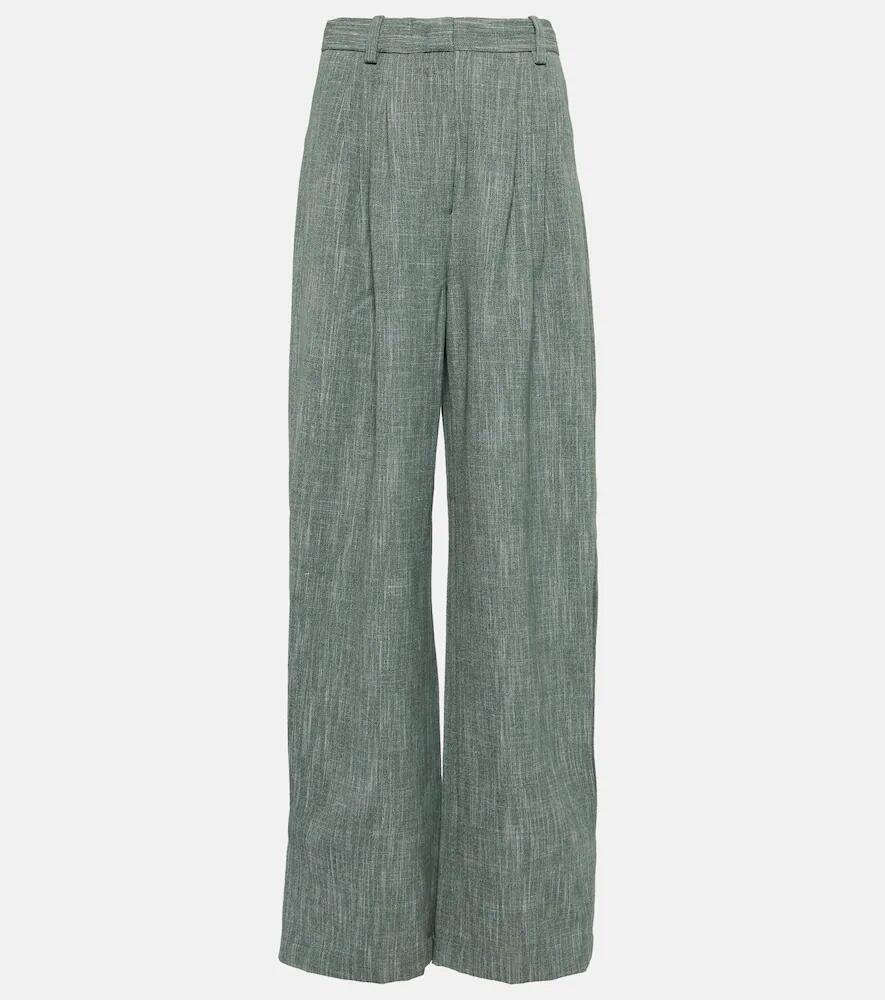 CO High-rise wool-blend wide-leg pants Cover