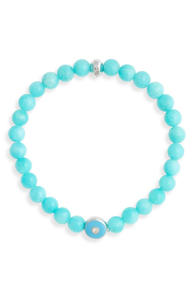 Anzie Jac + Jo Soul Amazonite Beaded Stretch Bracelet in Blue Cover