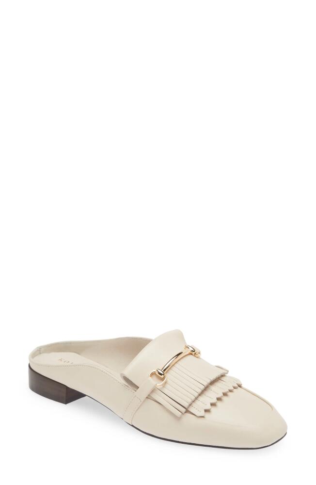 KOKO + PALENKI Dalina Mule in Beige Leather Cover