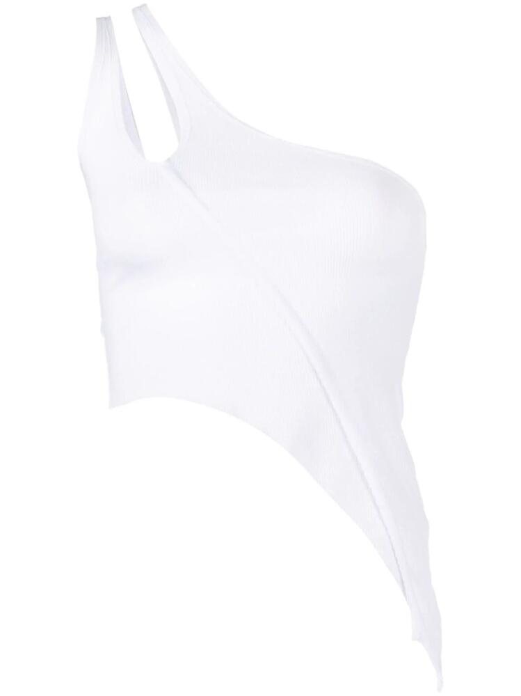 Sami Miro Vintage one-shoulder asymmetric top - White Cover