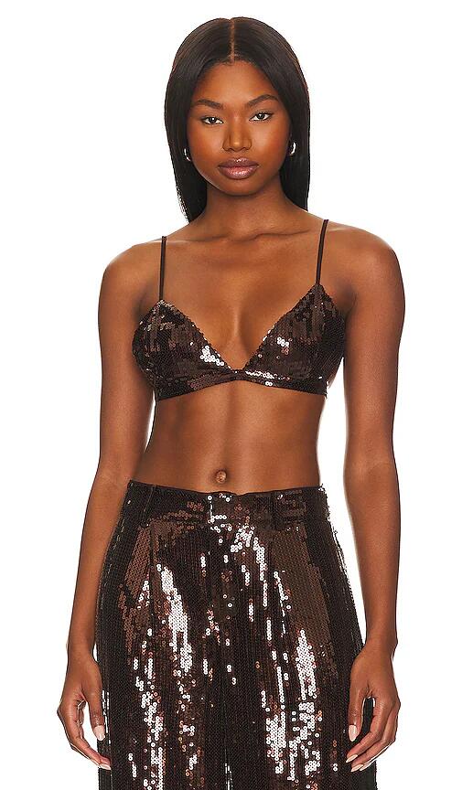 retrofete Libra Bralette in Brown Cover