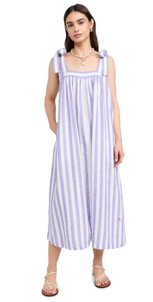 Clare V. Rosalie Dress Purple & Off White Stripe Cover